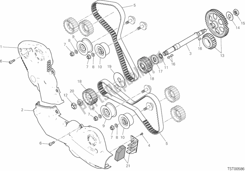 Tutte le parti per il Sistema Di Cronometraggio del Ducati Monster 1200 25 2019